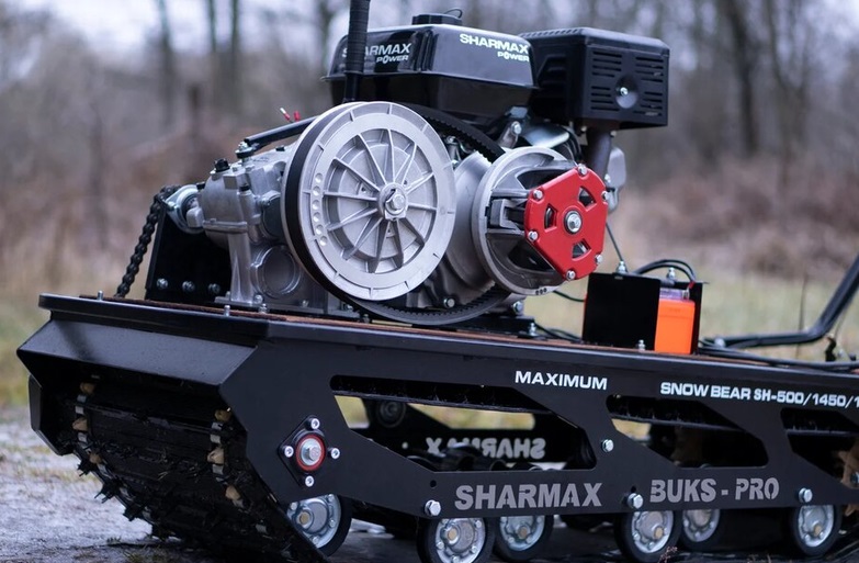 Мотобуксировщик Sharmax SER650 1450 HP18 Ultra Maximum с электростартером и реверс-редуктором Мотобуксировщик Sharmax SER650 1450 HP18 Ultra Maximum с электростартером и реверс-редуктором